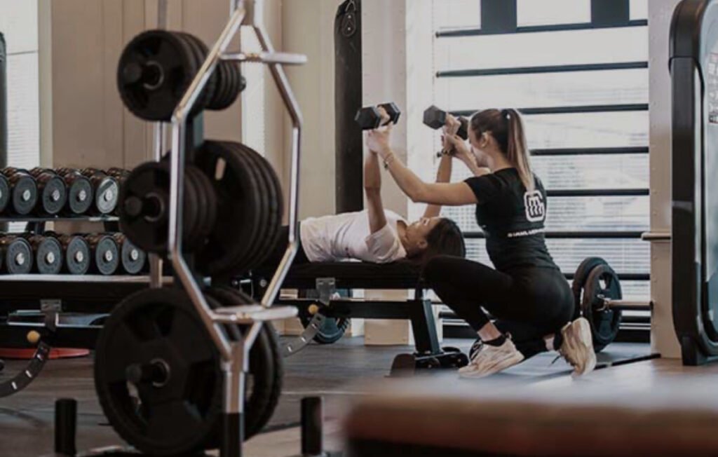 Person following a daily fitness routine